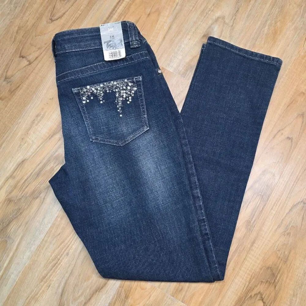 💛NWT Lee Platinum Label Midrise Premium Fit Skinny Leg Jeans Size 8